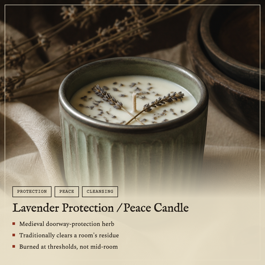 Lavender Protection / Peace Candle — spiritual meaning and how it works