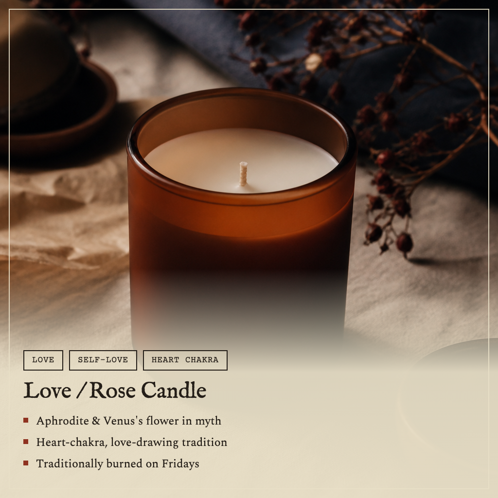 Love / Rose Candle — spiritual meaning and how it works