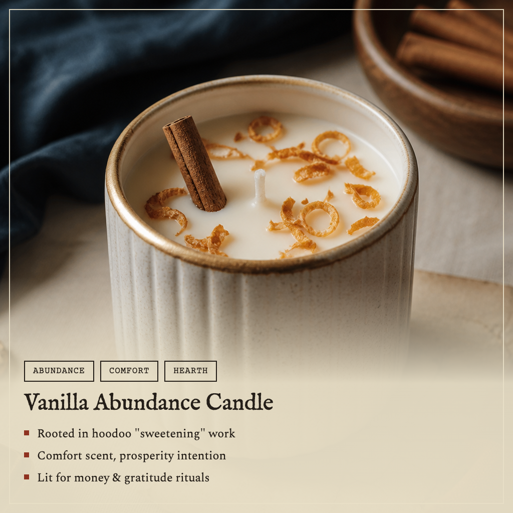 Vanilla Abundance Candle — spiritual meaning and how it works